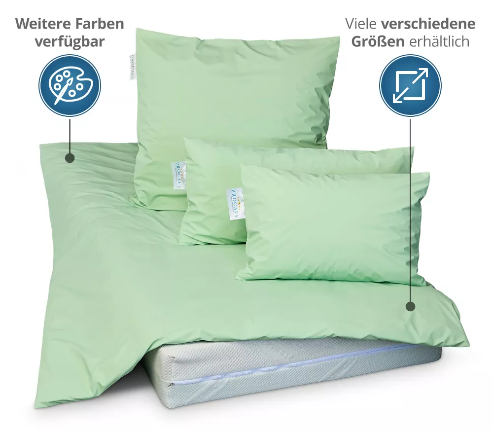 wasserdichter Inkontinenz Bettdeckenbezug abwischbar in grün