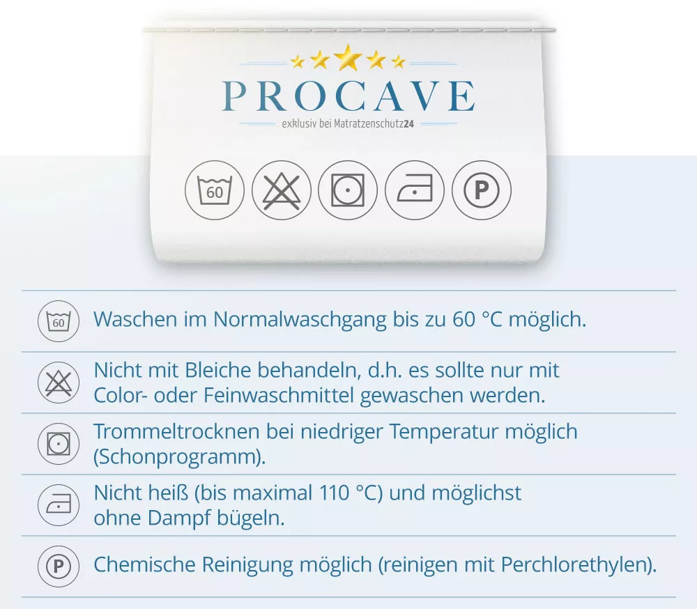 PROCAVE Stillkissen für Mütter und Baby Lagerungskissen Matratzenschutz24 aus Deutschland