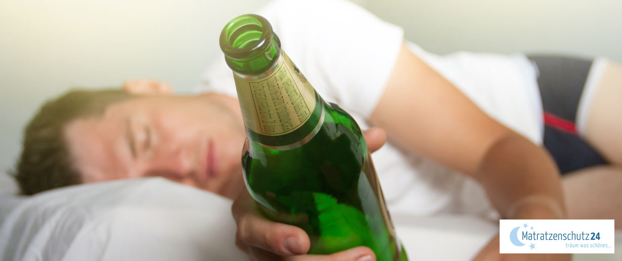 Schlafstörungen & -Probleme durch Alkohol zum Einschlafen
